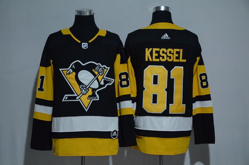 Men 2017 NHL Pittsburgh Penguins #81 Kessel black Adidas Stitched Jersey